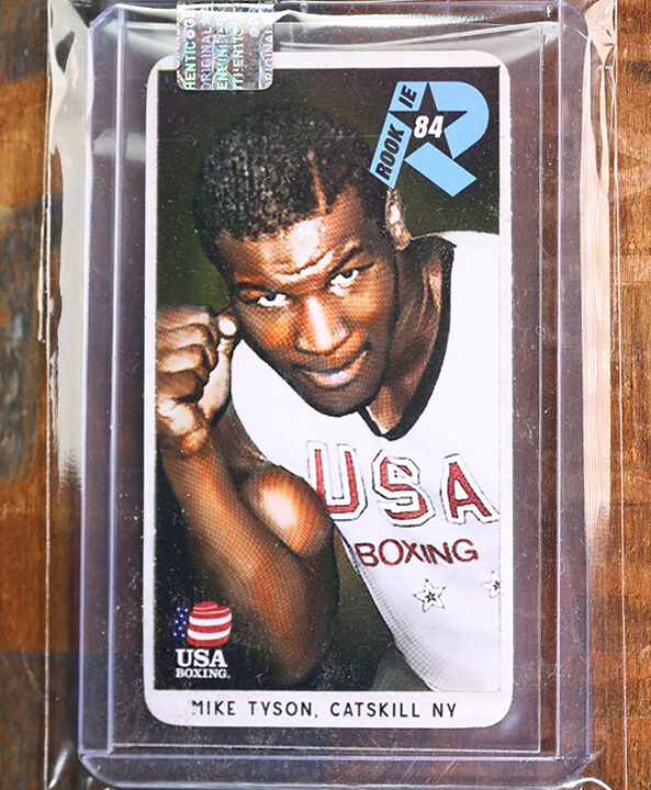 1984 Mike Tyson Rookie RC USA Boxing Tobacco Mini Card Sealed