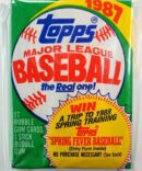 1987 Topps baseball wax pack Possible Bonds, McGwire, Bo Jackson, Maddux Rookies