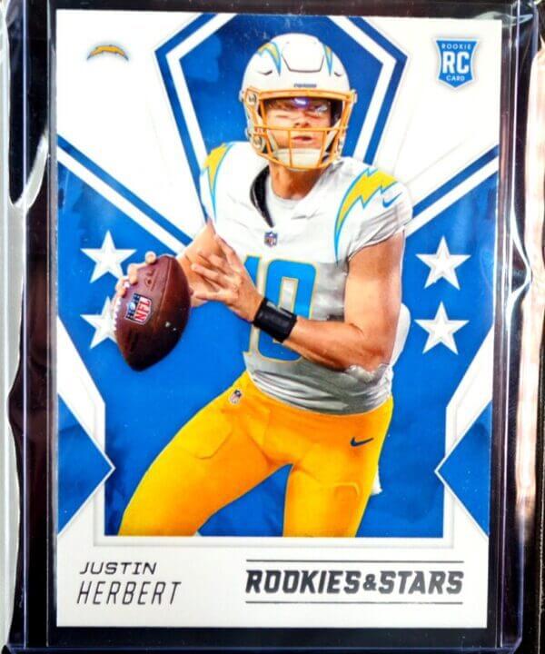 2020 Rookies and Stars #103 Justin Herbert RC Rookie Los Angeles Chargers