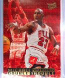 1995 fleer basketball Michael Jordan Double Trouble #3 Chicago Bulls