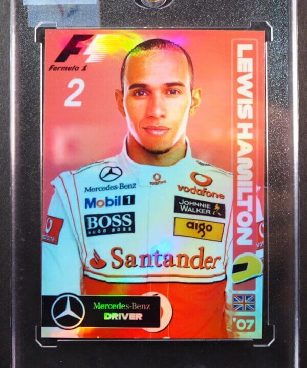 2017 Lewis Hamilton Rookie Mini Card F1 Hologram Racing Card #76