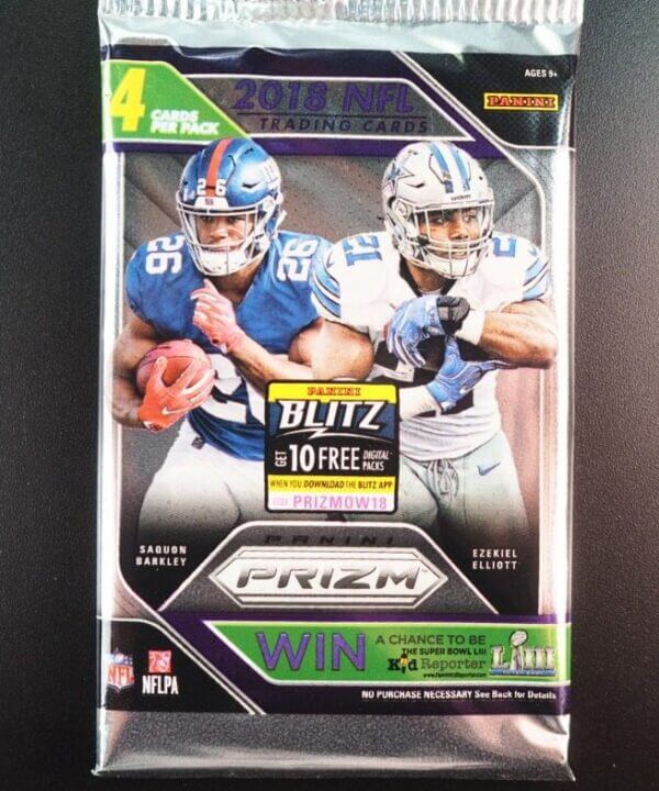 2018 Panini Prizm Football 4 CARD Pack FACTORY SEALED. Allen, Jackson RC