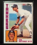 1984 Topps Don Mattingly #8 Rookie Card RC Yankees Set Break Centered