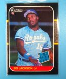 1987 Donruss Bo Jackson Rated Rookie #35 Kansas City Royals Raiders RC
