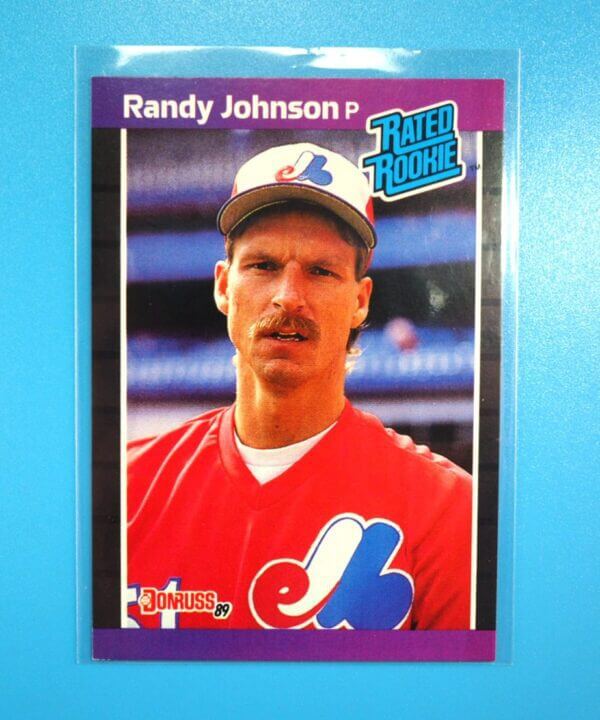 1989 Randy Johnson Rookie Card Donruss Rated Rookie Montreal Expos #42