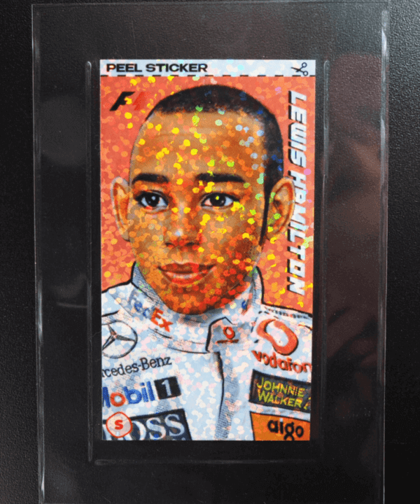 2007 Lewis Hamilton Rookie Sticker Yellow Back F1 Formula 1 Racing