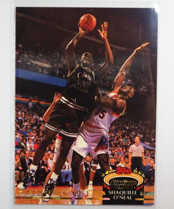 1993 Shaquille O’Neal Rookie RC Topps Stadium Club Members Choice #201