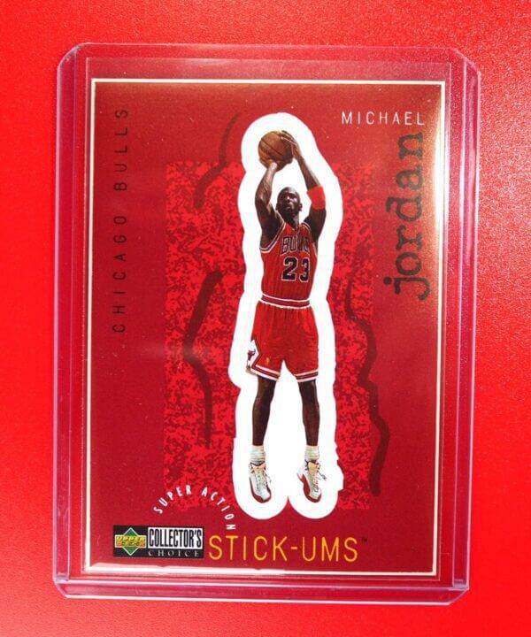 1997 UD Collectors Choice Michael Jordan Stick-Ums Sticker #S30 Chicago Bulls