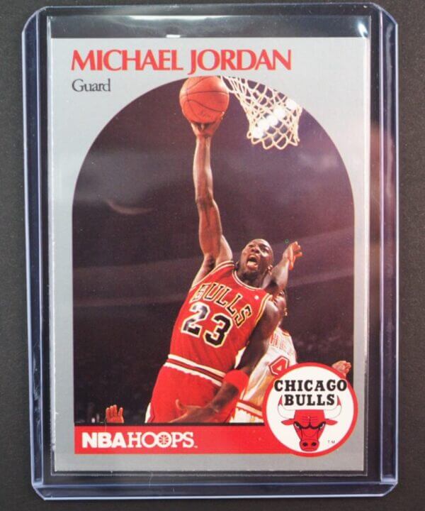 Michael Jordan 1990-91 NBA Hoops Basketball Card Chicago Bulls #65