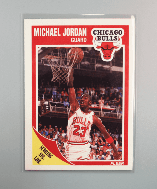 Michael Jordan Chicago Bulls 1989 Fleer Basketball Card #21