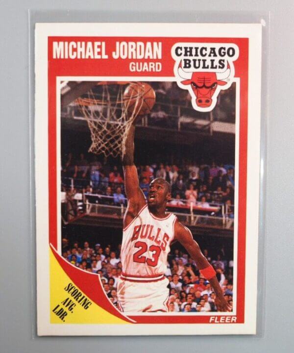 Michael Jordan Chicago Bulls 1989 Fleer Basketball Card #21