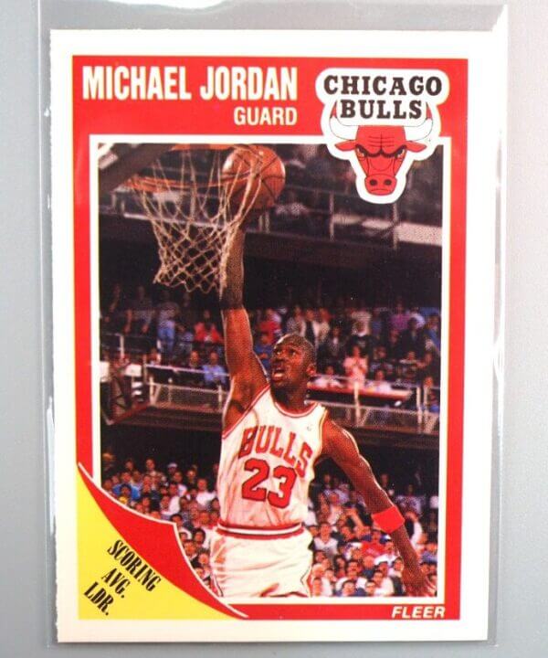Michael Jordan Chicago Bulls 1989 Fleer Basketball Card #21