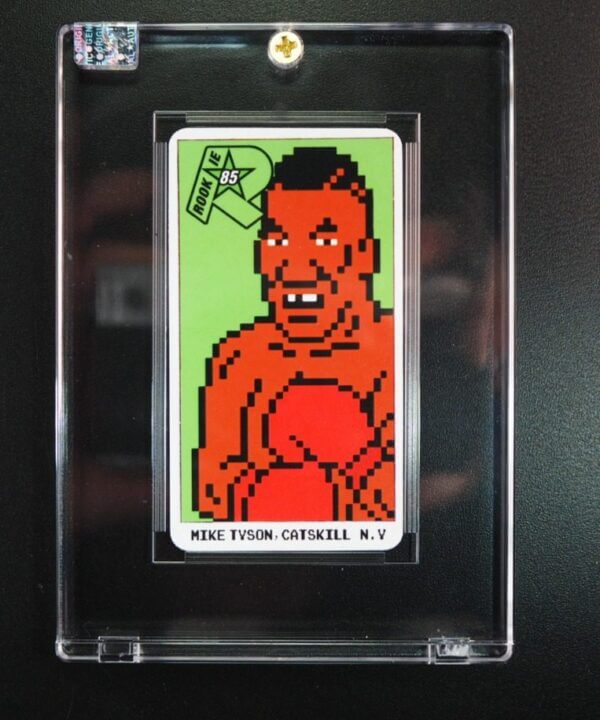 1985 Mike Tyson Rookie RC Card Punch Out NES Tobacco Boxing Card Promo