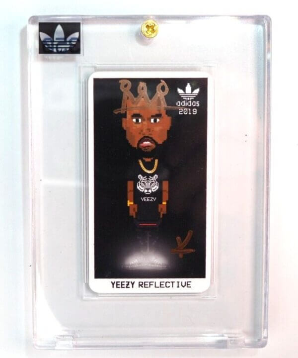 2019 Kanye West Adidas YEEZY BOOST 350 Reflective Auto Card Sealed Promo “King”