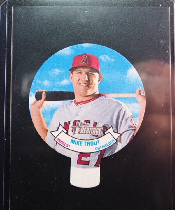 2019 Topps Heritage 1970 Baseball Stars Candy Lids Mike Trout #2
