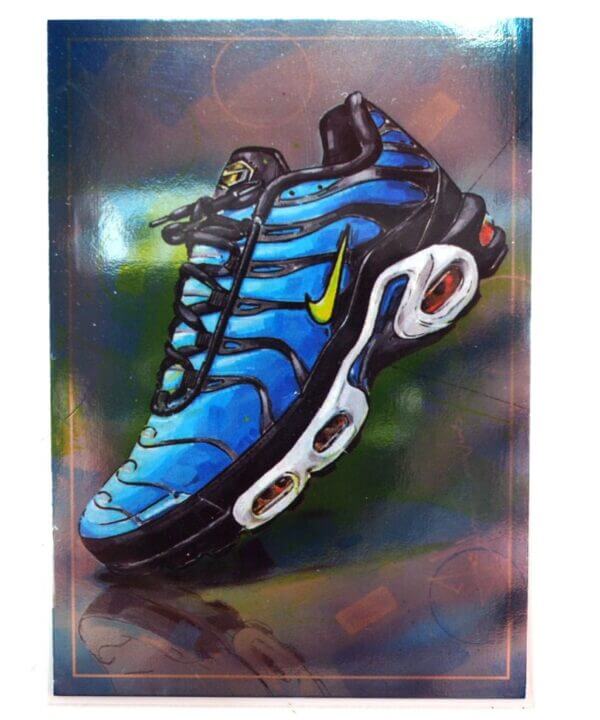 Nike Air Max Plus “Hyper” Blue Panini x Foot Locker Sneaker Card