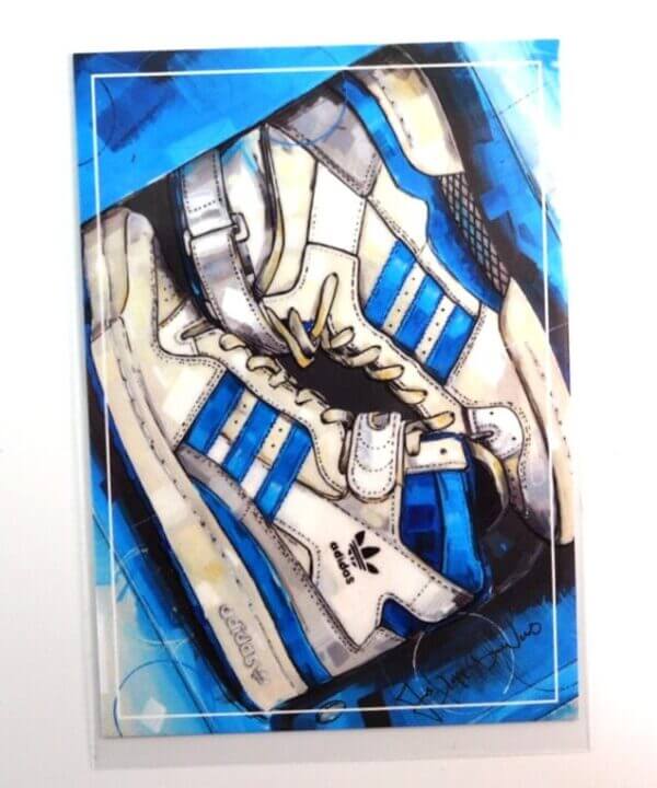 2022 Panini Foot Locker Sneakers Icons Forum High Wht/Blu