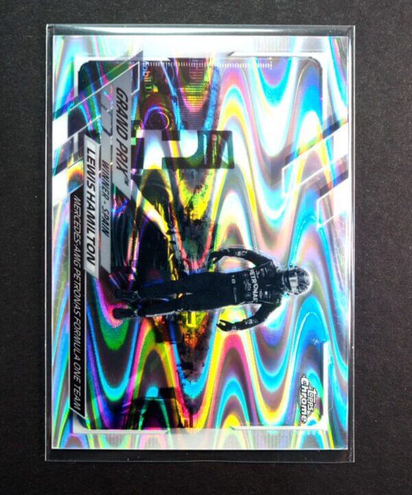 2021 Topps Chrome Formula 1 #143 Lewis Hamilton Ray Wave Refractor Mercedes-AMG