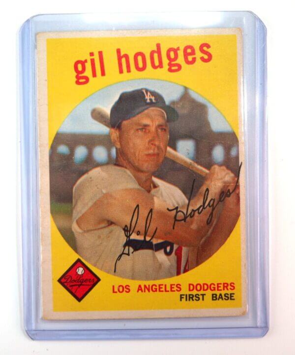 1959 Topps Baseball # 270 Gil Hodges Dodgers Vintage