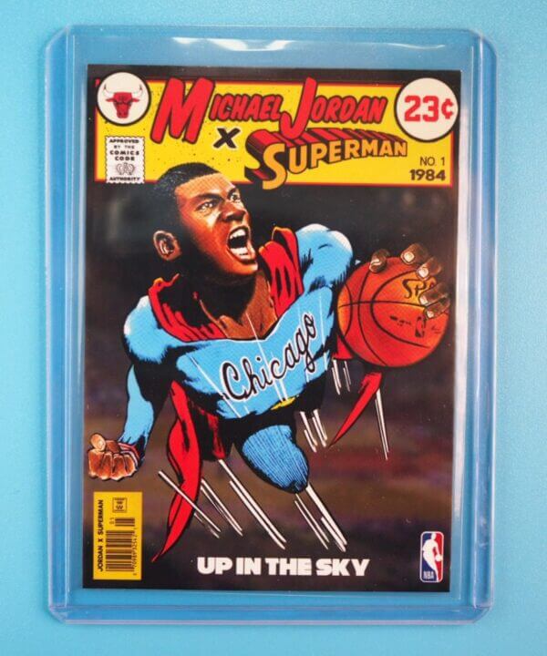 1984 Michael Jordan x Superman Rookie RC Chicago Bulls Rare Promo