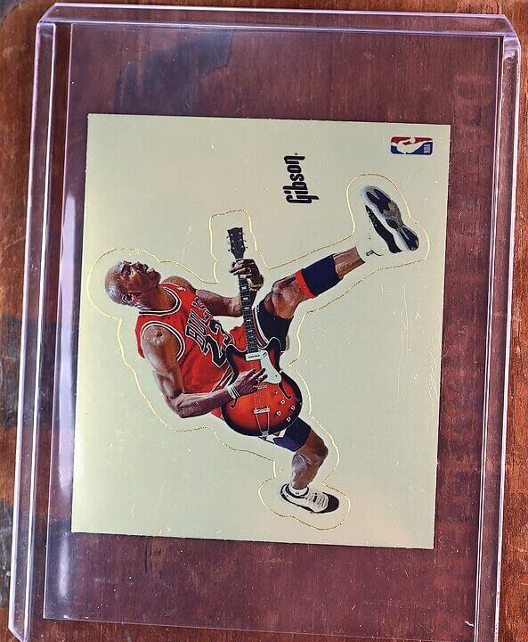 1995 Gibson USA Michael Jordan Promo sticker Card