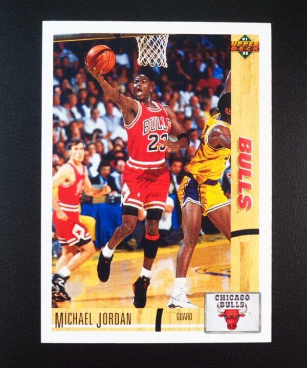 1991-92 Upper Deck Michael Jordan #44, MJ First UD Card, Chicago Bulls, HOF