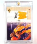 Kobe Bryant 2003-04 UD Glass Authentic Game Used Jersey Insert L.A. Lakers Numbered