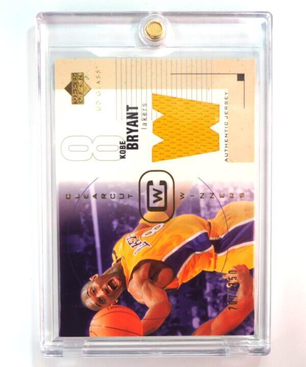 Kobe Bryant 2003-04 UD Glass Authentic Game Used Jersey Insert L.A. Lakers Numbered