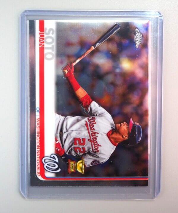 2019 Topps Chrome Juan Soto Refractor Rookie Cup #155 Nationals