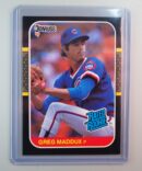 1987 Donruss #36 GREG MADDUX RATED ROOKIE – NRMT or Better – Chicago Cubs