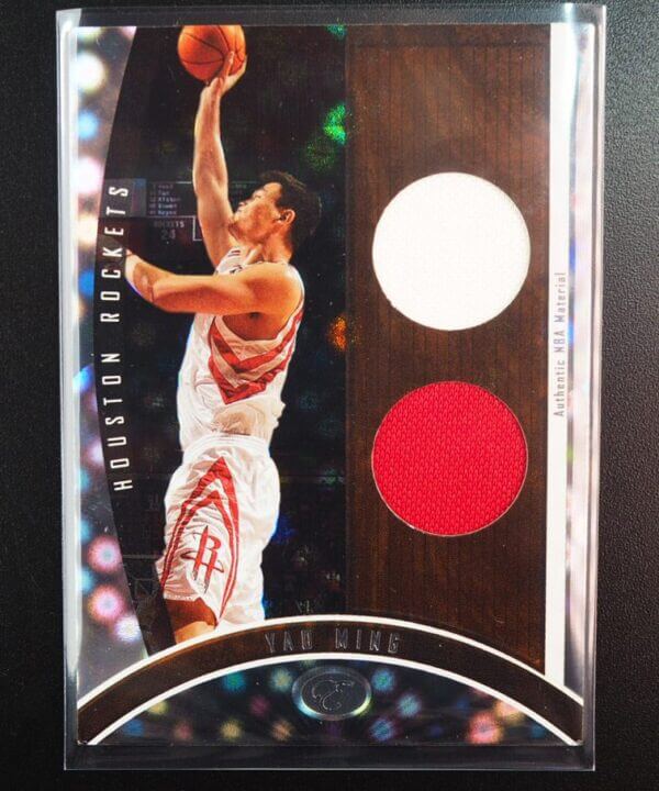 2006 Yao Ming Topps Game Worn Jersey Houston Rockets Numbered 03/99
