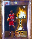 MICHAEL JORDAN 1985 NIKE PROMO CARD BURN IT DOWN DUNK Sealed