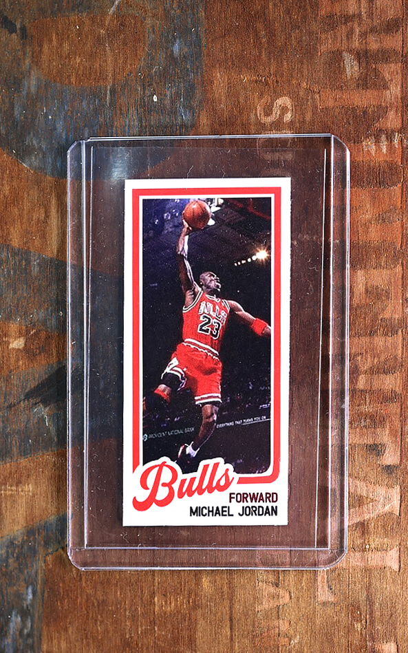 1984 85 Michael Jordan Rookie RC Supermini Chicago Bulls NO 1986 Fleer 2/3