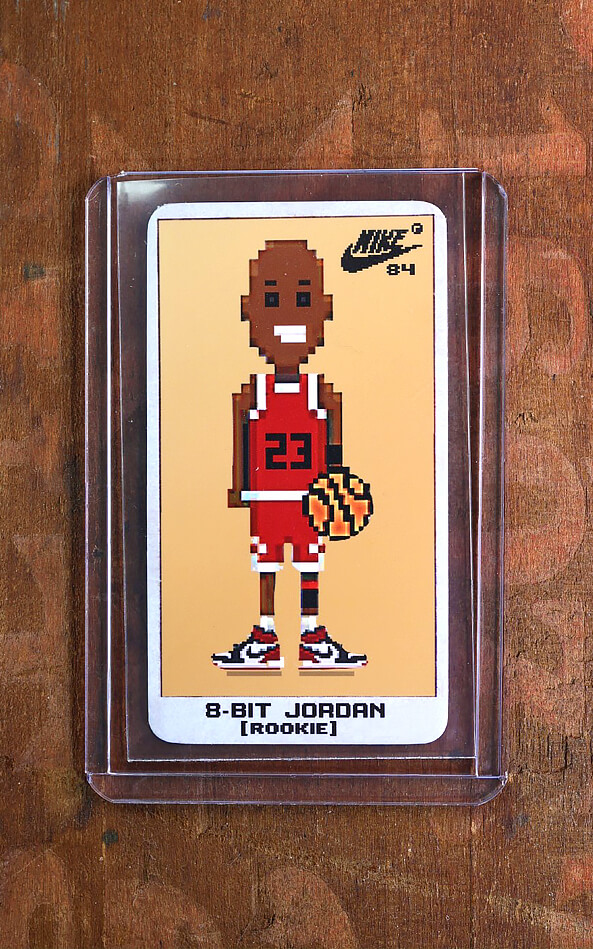 1984 Michael Jordan Rookie RC Chicago Bulls 8-Bit NO 1986 Fleer
