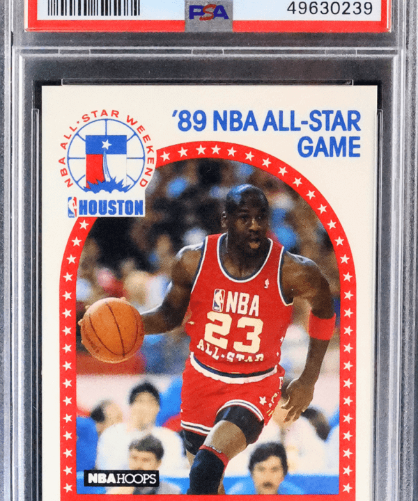 Michael Jordan 1989-90 Hoops NBA All-Star Game #21 Graded PSA 9 MINT Bulls HOF