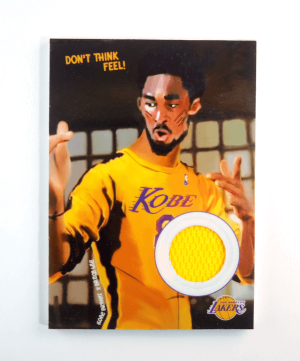1996 Kobe Bryant RC x Bruce Lee Los Angeles Lakers jersey patch card