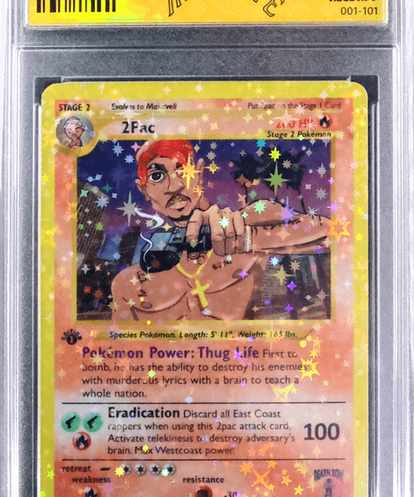 1995 (2pac) Tupac Shakur Makaveli Pokémon Style Card Sealed 5150