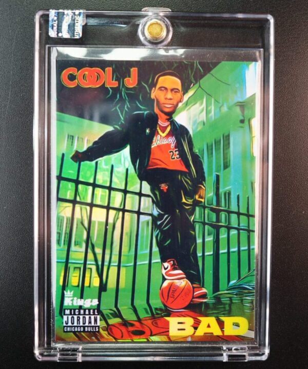 L.L. Cool J x Michael Jordan basketball card Chicago Bulls