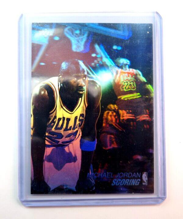 1991-92 Upper Deck Scoring Hologram Michael Jordan #AW1, Iconic Early MJ Insert