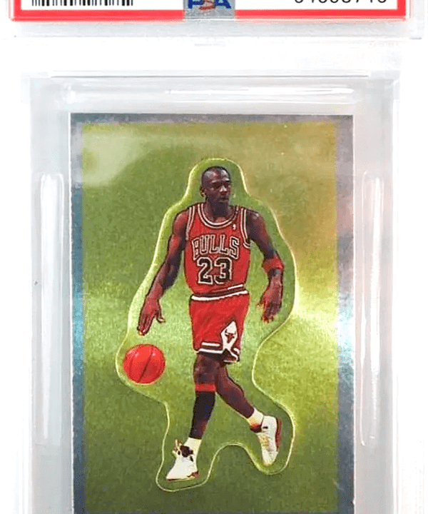 1991 Panini Sticker #190 MICHAEL JORDAN FOIL PSA 6 Chicago Bulls / HOF