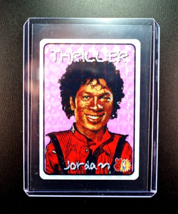 1997 Michael Jordan-Michael Jackson Thriller Vending Machine Card