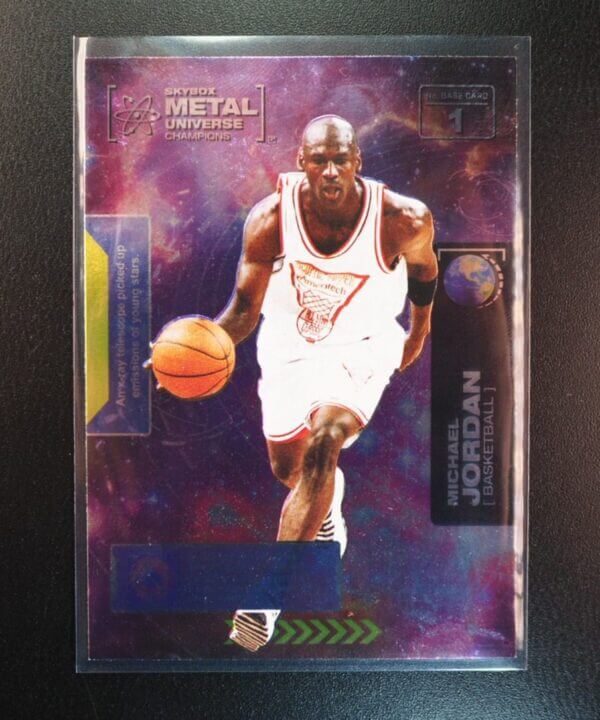 2021 Skybox Metal Universe Champions Michael Jordan BASE CARD #1 CHICAGO BULLS