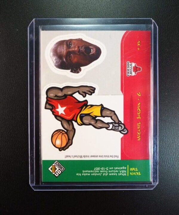 1998-99 UD Choice Mini Bobbing Heads #30 Michael Jordan Basketball Card Chicago