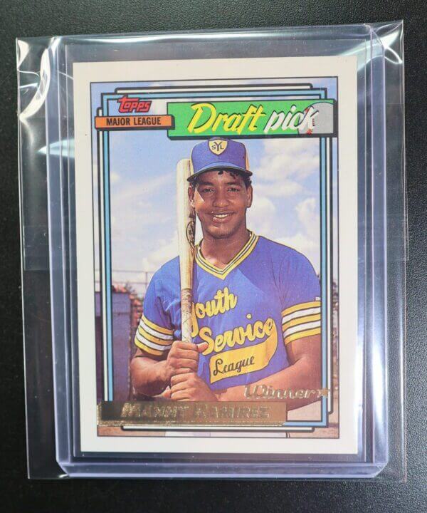 1992 Topps Draft Pick Gold Winner #156 Manny Ramirez Rookie