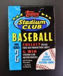 Sealed Card Pack (1993 Series 2) TOPPS STADIUM CLUB BASEBALL Series 2