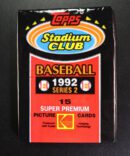 1992 Topps wax pack