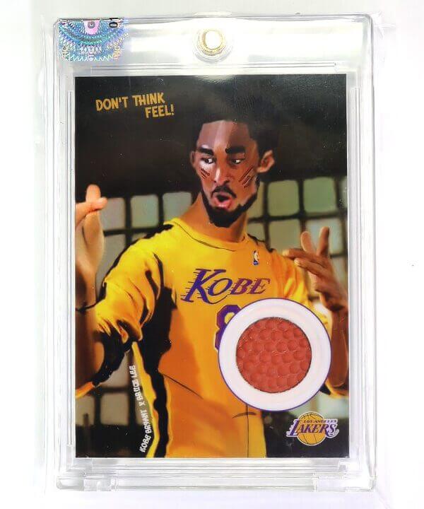 996 Kobe Bryant RC x Bruce Lee Los Angeles Lakers Spalding Relic card #1/24
