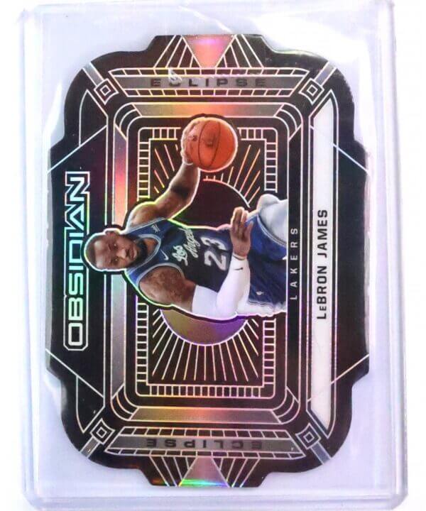 2020 Panini Obsidian Eclipse Die Cut Lebron James 25/99 LA Lakers