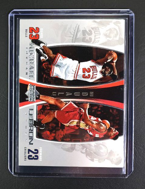 2005-06 Upper Deck Michael Jordan and LeBron James Dual LJMJ 1 Insert
