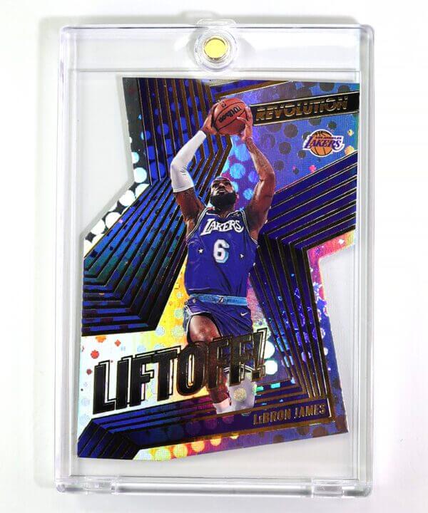 2021-22 Panini Revolution Basketball LeBron James Liftoff! Die-Cut #10 Lakers